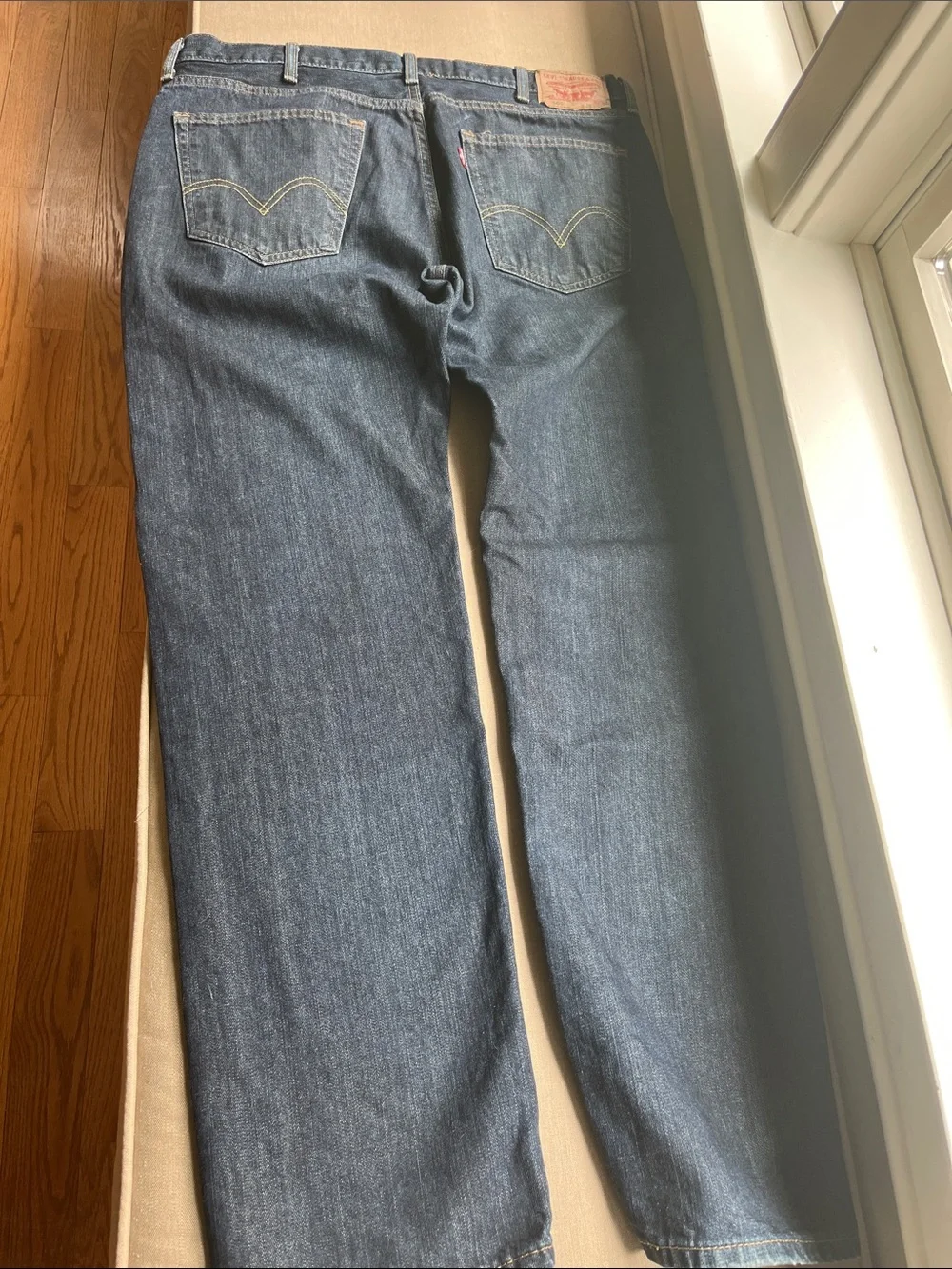 Levi’s 505 Straight Fit Men’s Dark Blue Jeans 38x34